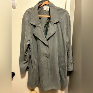 Vintage Sage Green Trench Coat